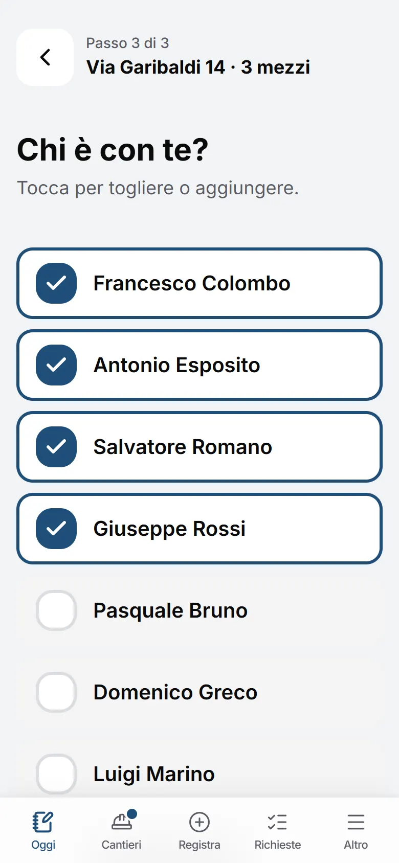 Scegli chi è con te
